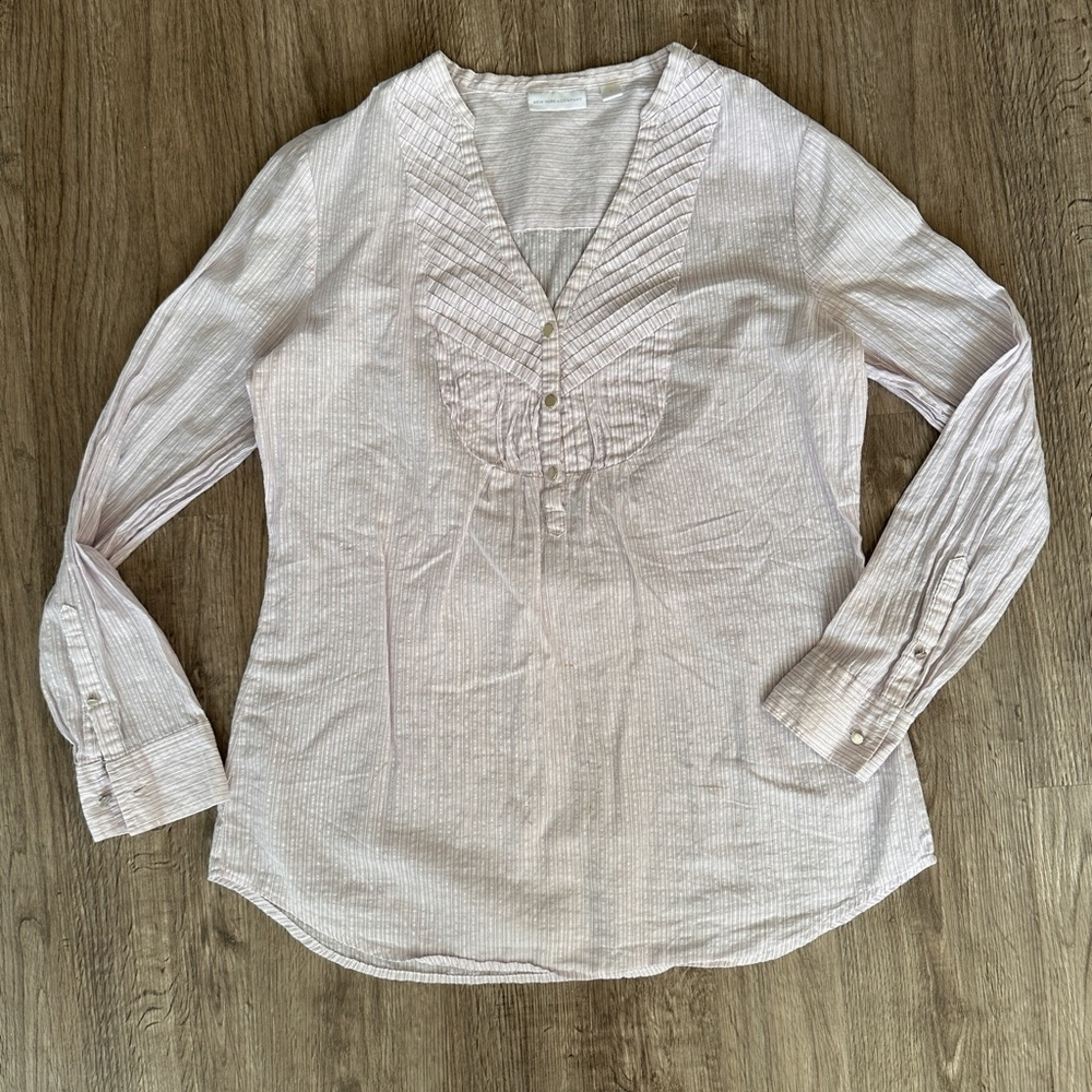 New York & Co painters top smock top M
